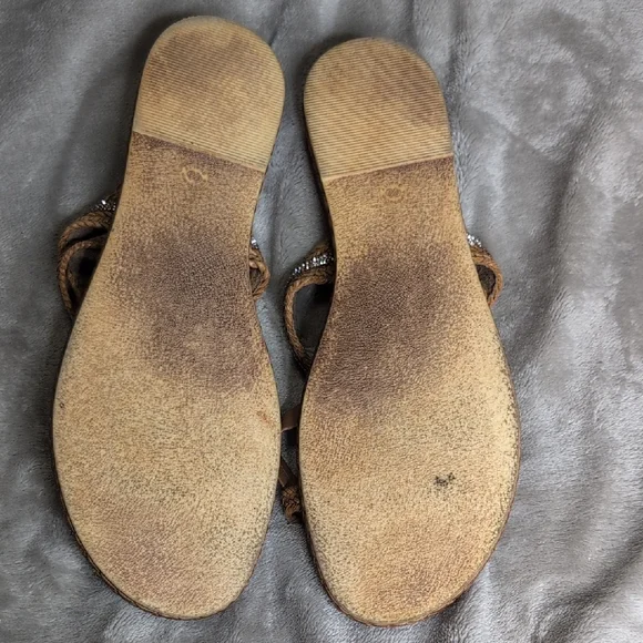 Mariiella Braided Tan Sandals size 9.5M - Picture 7 of 9